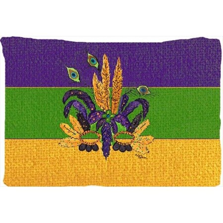 Carolines Treasures Carolines Treasures 8387PILLOWCASE 20.5 x 30 in. Mardi Gras Mask Moisture Wicking Fabric Standard Pillowcase 8387PILLOWCASE